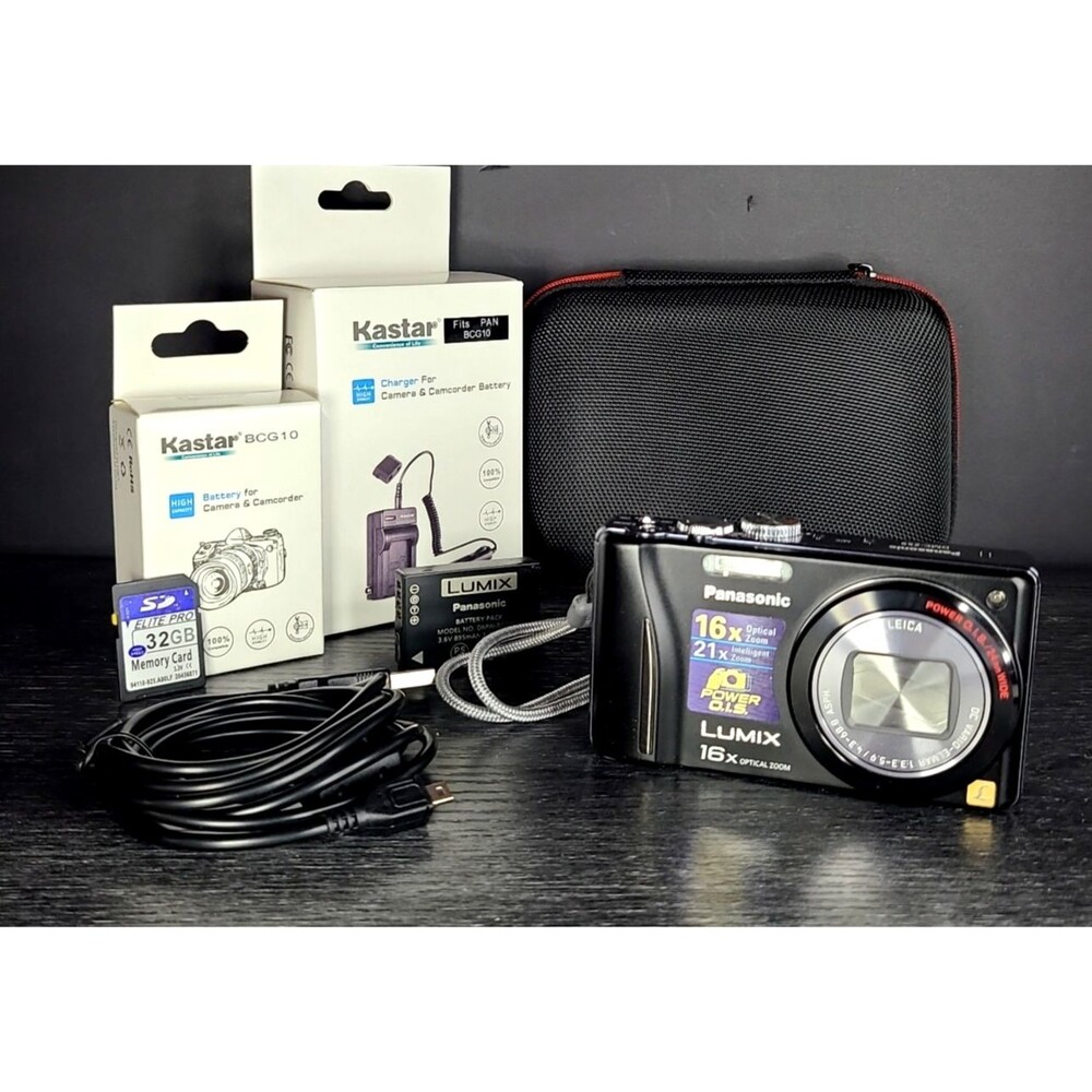 Panasonic Lumix DMC-ZS7 12.1MP Digital Camera Bundle 🛡️ Refurbished [EX+]